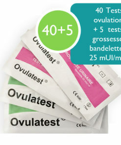 40 tests d'ovulation 25 mUI/ml + 5 tests de grossesse